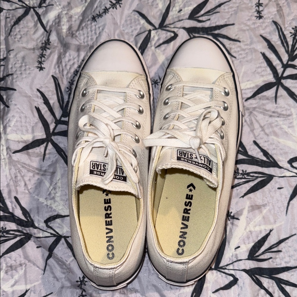 White Platform Converse Chucks - image 2